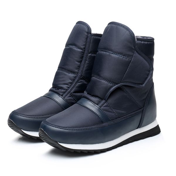 

new winter women's boots antiskid bottom shoes women winter warm fur snow ankle boots keep warm zapatos de mujer c12-14, Black