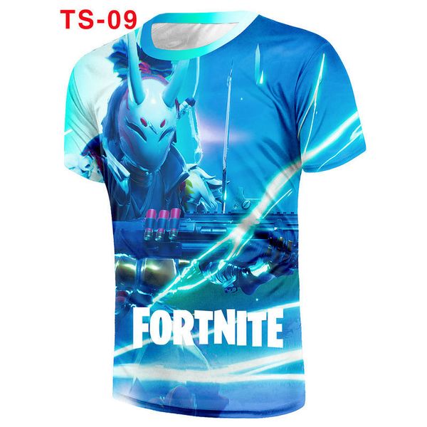 

3d t-shirt fortnite3dt sleeved t-shirt production 3, White;black