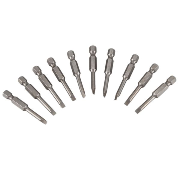 

10pcs 50mm long 4.0mm tip width slotted screwdriver bits
