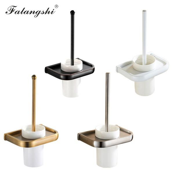

falangshi toilet brush holder copper brass antique/brush/white/black bathroom accessories wall mounted