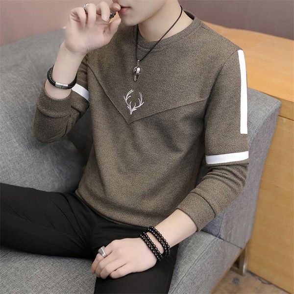 

4 colors new arrivals loose slimming sweater men 2018 autumn winter warm sweaters o-neck full sleeves pullover fashion, White;black
