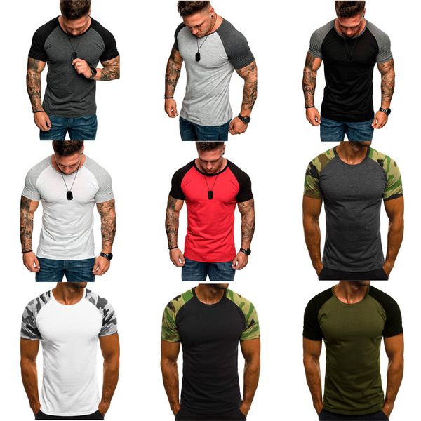 

men's t shirt casual sports t-shirt thin slim fashion shirts basic tee summer black white shirts mens clothing, White;black
