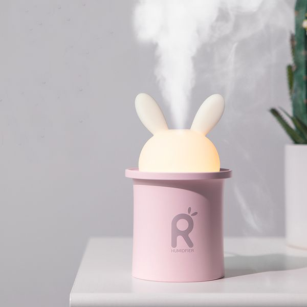 

ultrasonic air humidifier for baby cartoon 250ml usb diffuser led light lamp car air purifier
