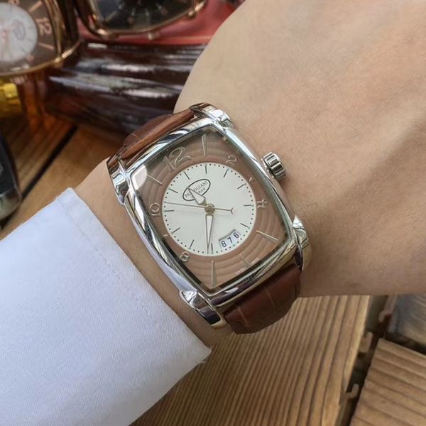 

new brand parmi men watches montre homme dress business quartz watch men fashion swiss male clock man wristwatch reloj hombre, Slivery;brown
