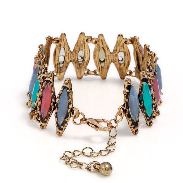 

fashion-euro-american fashion alloy jewelry ethnic style hollow horse eye bracelet overseas, Black