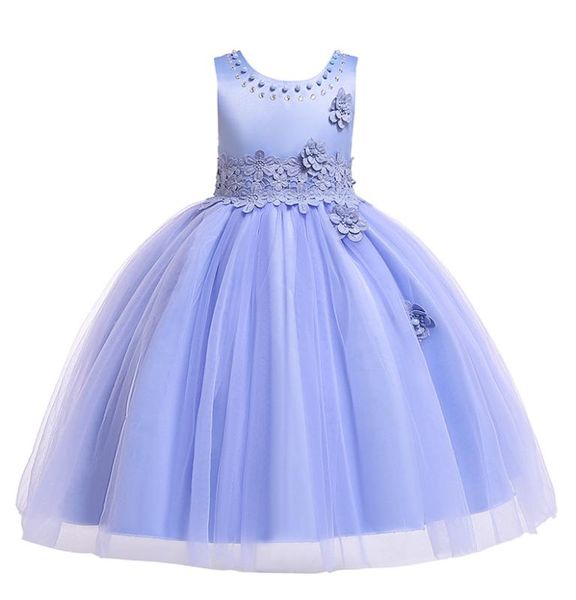 

d0065tutu embroidery princess baby girl dress 2020 spring party wedding easter day kid dress for girl wholesale child clothes, Red;yellow