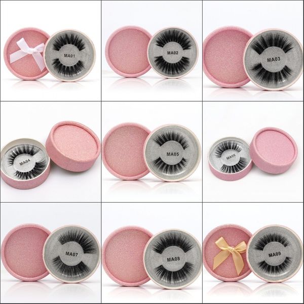 

shidishangpin 1 pair faux mink eyelashes false eyelash 3d mink lashes natural long false eyelashes 1 box eyelash extension