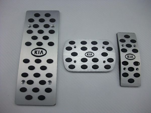 

sale for kia k2 at mt aluminum pedals fuel brake rest foot pedal car pedals fast 3/4pcs fast ship