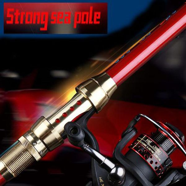

taiyu 2.1m-3.6m portable 5-7section carbon sea spinning hand fishing rod pole super long fishing rod