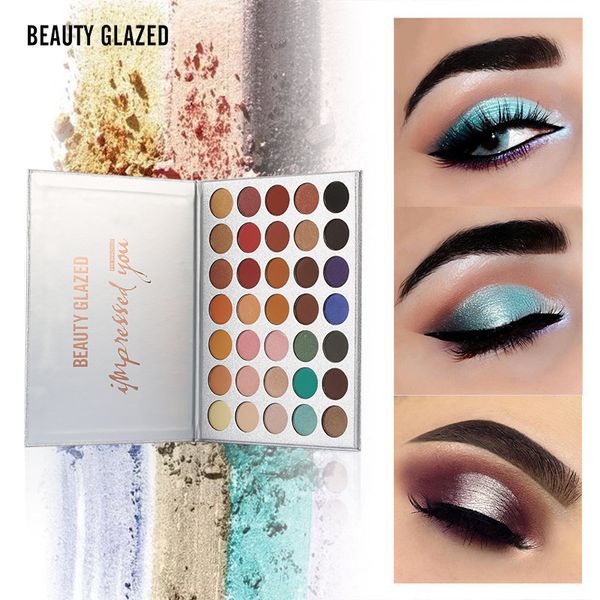 

beauty glazed makeup 35 цветов палитра теней для век под впечатлением тени для век макияж матовая с палитрой теней для век профессиональная