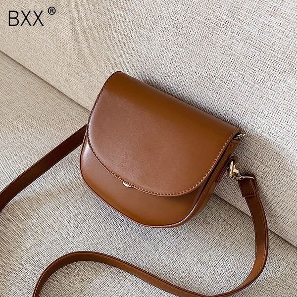 

bxx] pu leather crossbody saddle bags for women 2020 spring fashion shoulder messenger bag phone travel handbags hk727