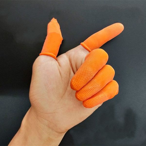 

finger sleeve wear-resistant thickened latex protection cash counting teacher turns pages to cash counting (1 pack=100pcs