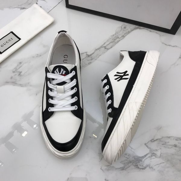 

designer brand men's shoes fashion platform sneakers triple black white leather suede men's flat casual shoes outdoor walking size