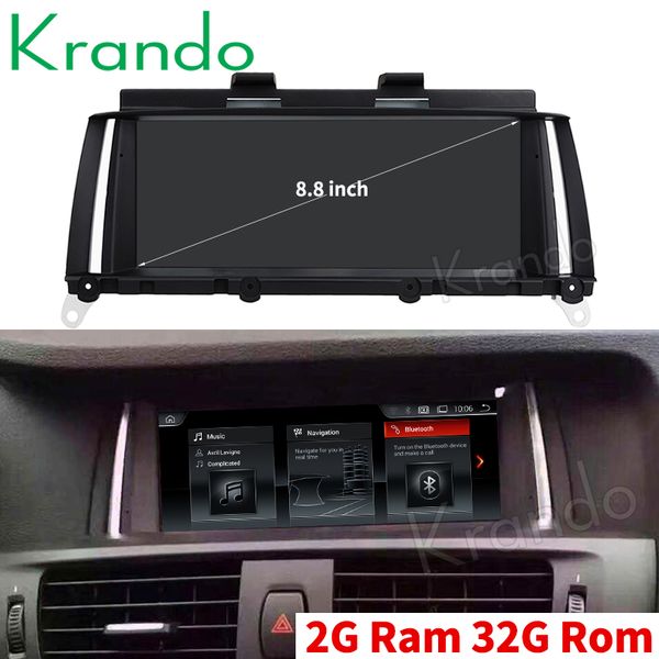 

krando android 9.0 8.8'' car radio navigation gps for bmw x3 f25 x4 f26 2011-2013 nbt multimedia player with bluetooth car dvd