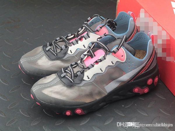 

react element 87 solar red black cool grey blue chill aq1090-006 with original box