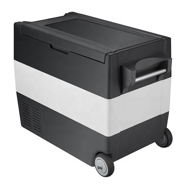 

portable car fridge 55l refrigerator car home dual-use refrigerator outdoor camping portable cooler