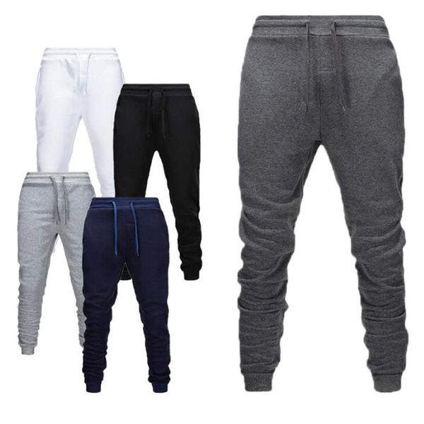 Plus Velluto Autunno Inverno 2021 Pantaloni da uomo Moda Pantaloni grigi Pantaloni sportivi Casual Elastico Fitness Palestre Allenamento Dare XXXL