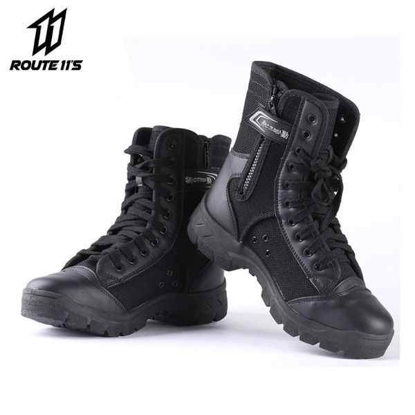 

motorcycle boots pu leather non-slip motorcycle road racing shoes spring autumn breathable motorbike shoes men boot