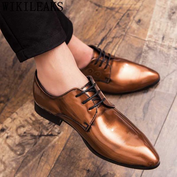 

comfortable 2020 italian classic shoes men office men formal shoes leather dress elegant sapato masculino big size 48, Black