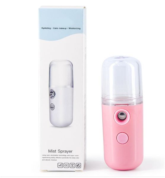 

mini usb rechargable facial steamer nano facial mist sprayer cool face spray steamer travel moisturizing face sprayer