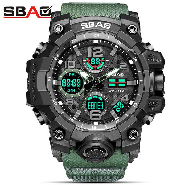 

waterproof alarm clock luminous electronic watch new multi-functional sports watch men's silicone