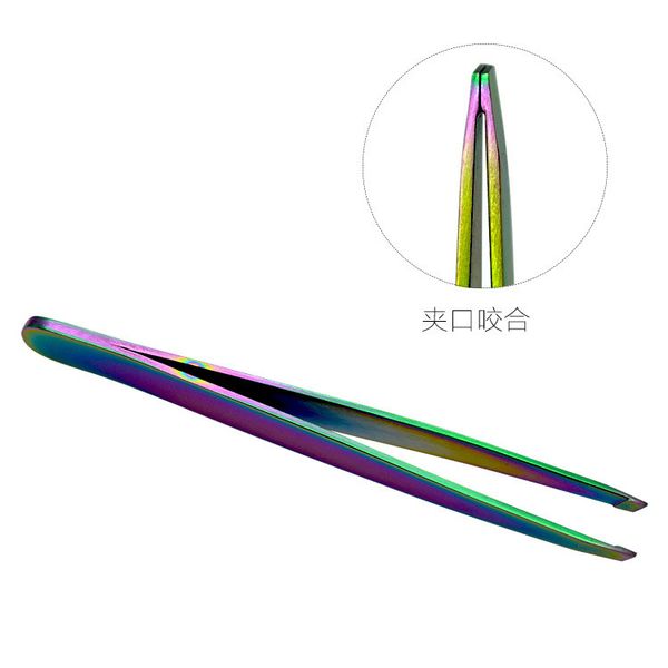 

stainless steel eyebrow tweezers oblique eyebrow clip multi-function tweezers hair removal tools makeup tools ing
