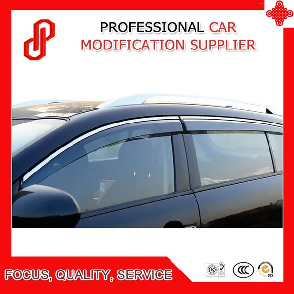 

4 piece injection molding trim vent shade rain sun wind deflector window visor for verna 2010 11 12 13 14 20152016