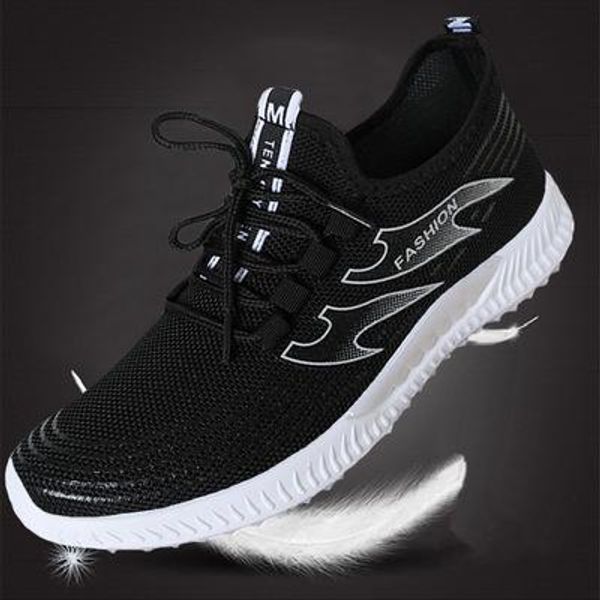 

men working shoes flame mesh safety boots anti-smashing anti-puncture steel toe caps rubber outsole mens industrial sneakers, Black