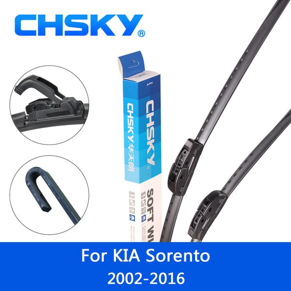 

chsky car windshield wiper blade for kia sorento 2002 to 2016 fit hook arms 24+18 & 24+20 & 26+16 windscreen wipers