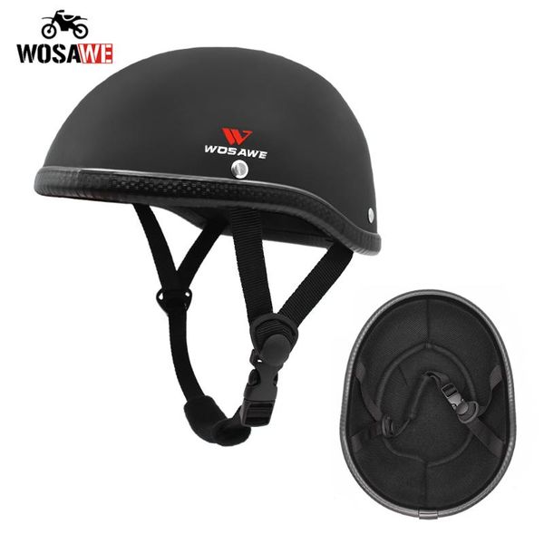 

motorcycle helmet half face lightweight lining vintage retro moto scooter motorcycle impact chopper safety head protector