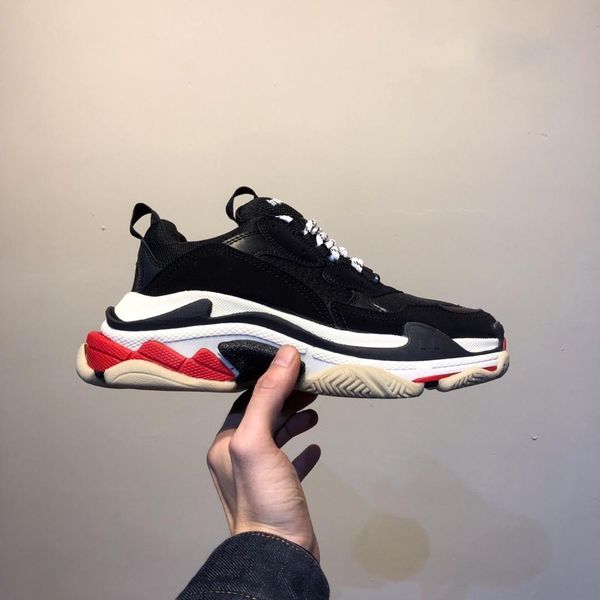 

2019 fashion casual shoes triple-s dad for men's sports designer triple s shoes size 36-45 t16, Black