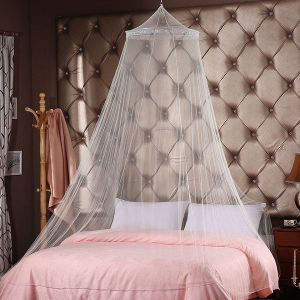 

elegant canopy mosquito net circular double bed mosquito repellent tent insect reject canopy bed curtain tent home outdoor