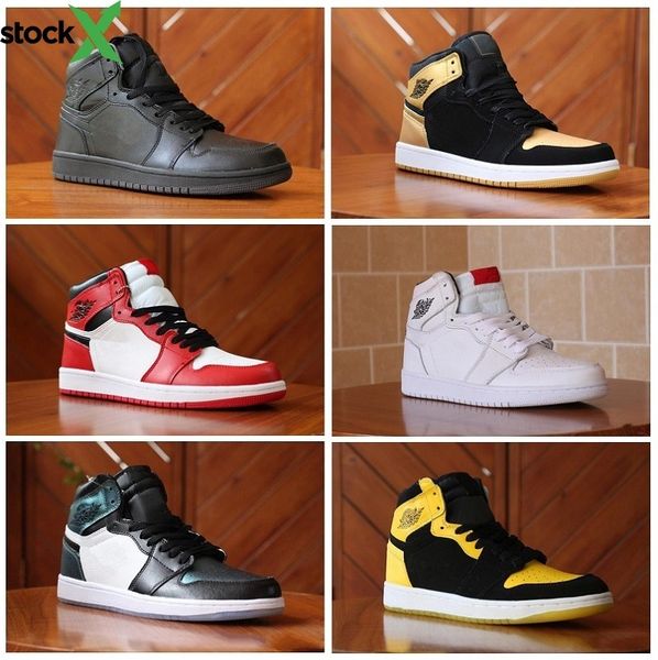 

new 1 1s high og "3" pick mens basketball shoes bred banned royal shattered blackboard shadow chicago athletic sports j1 sneakers