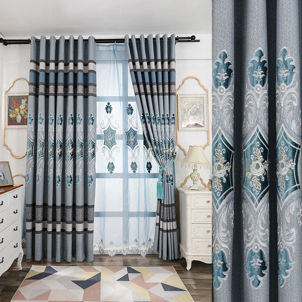 

шторы для шторы для гостиной, столовой, окрашенные в европейскую пряжу