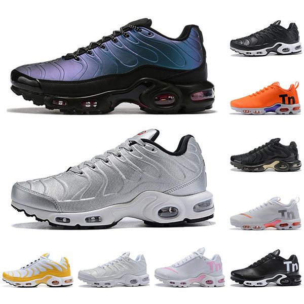 

with socks tn plus men women running shoes black white sliver all over print purple sports sneakers mens trainers
