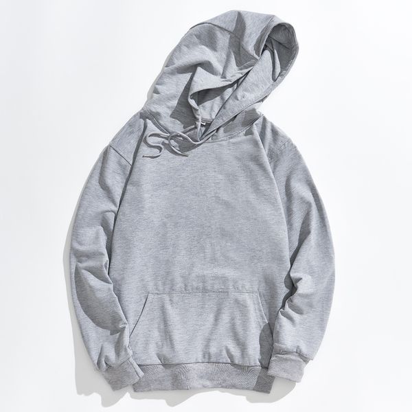 

мужская женская капюшоном одежда 2018 осень зима мода сплошной цвет мужчины женщины толстовки ветровка спорт повседневная толстовка размер s, Black