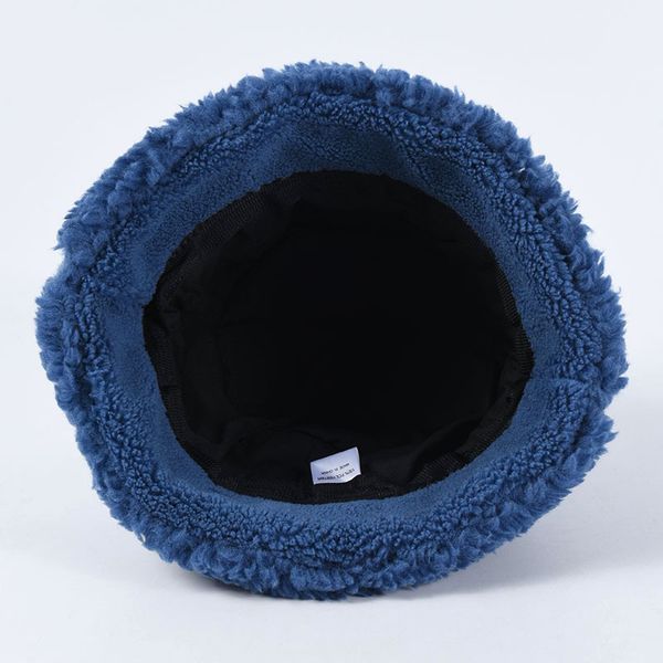 

fisherman hat female autumn winter wide-brim leisure fashion warm thick hats wool bucket hats for women flat cap, Blue;gray