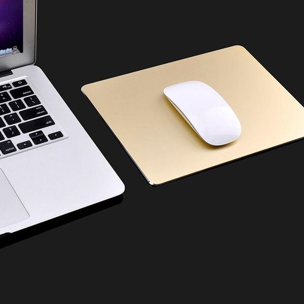 

aluminum alloy mousepad office game metal super smooth mouse wrist pad