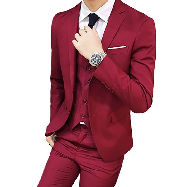 

2020 men's suit slim fit evening suits for men navy blue tuxedos party bridegroom groomsman 2pcs(jacket ang pant) b76, White;black