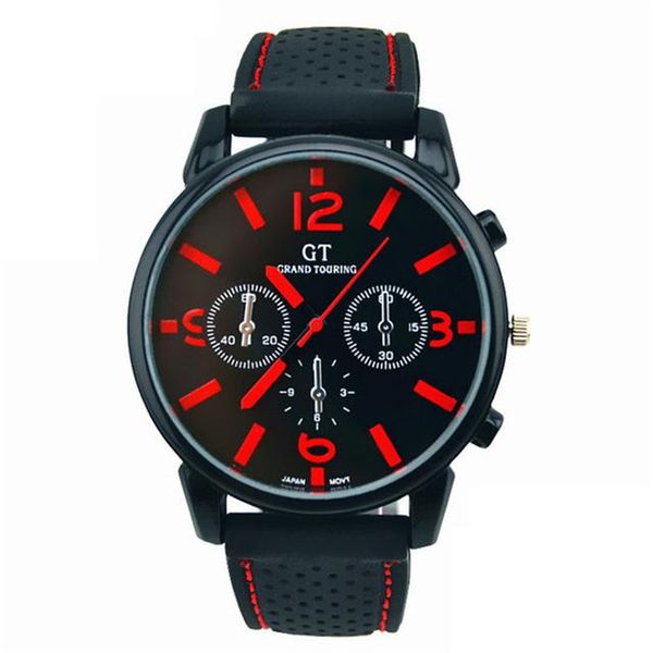 

men wristwatch clock simple big dial silicone strap watches mens 2019 zegarki meskie montres homme relojes para hombre, Slivery;brown