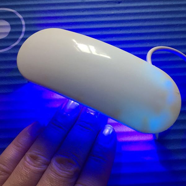 

mini portable 6w led nail dryer cure lamp machine for uv gel nail polish cnt 66