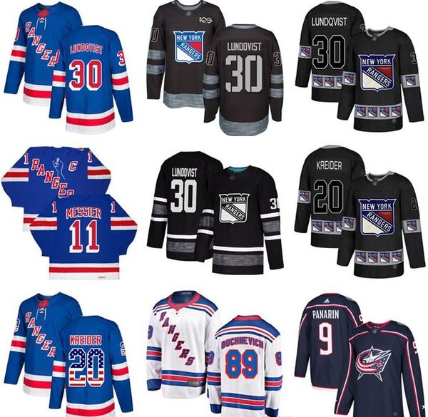 

пользовательский нью-йорк рейнджерс джерси 11 марка мессье 30 хенрик лундквист 76 брейдите скжи 20 криса крайдер 89 бучневича 9 панарина фла, Black;red