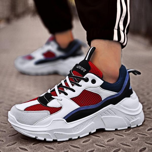

harajuku sneakers man sport shoes sports women sneakers for running shoes on the big sole white dad male walk obuv b-241