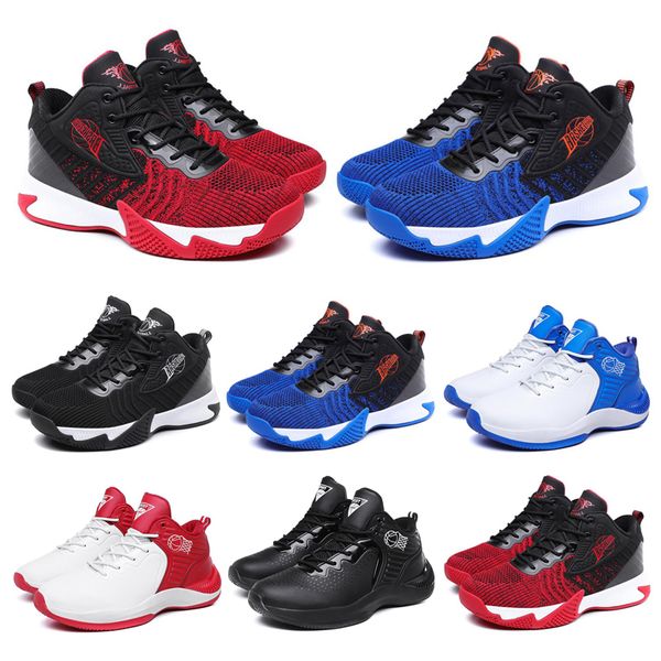 

2020 non-brand fashion men women running shoes triple black blue red mens trainer sports sneakers runners 40-44 style #46, White;red