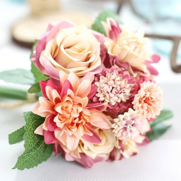 

искусственное моделирование rose bouquet европейский гостиная спальня стол украшение поддельный бутон цветочная композиция