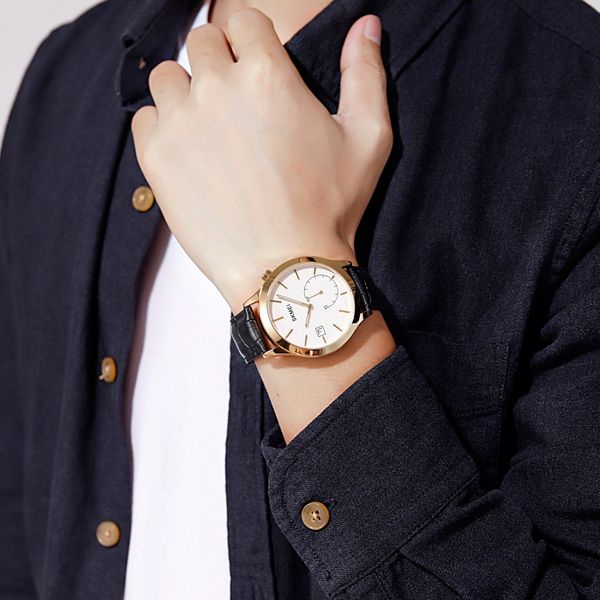 

автоматические часы мода творческий геометрическая круглый zegarek meski магнитная лента relogio календарь мужские кварцевые часы skmei # d4, Slivery;brown