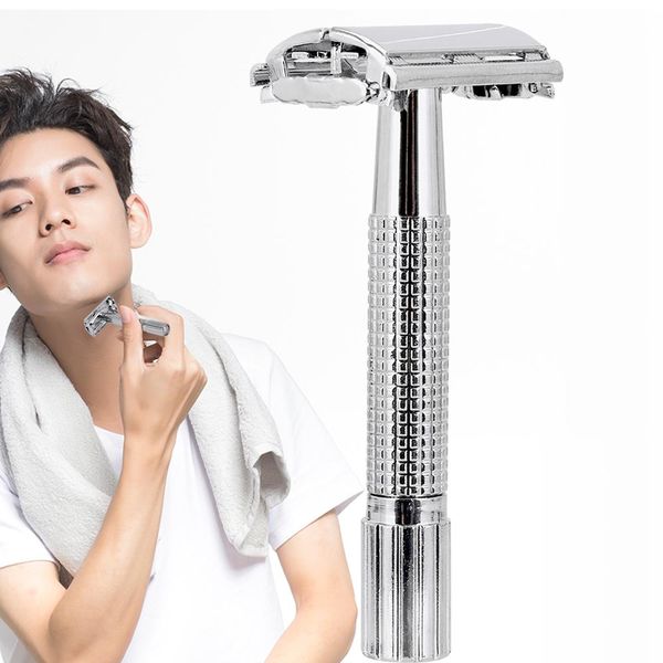 

safety double edge razor for men barber straight razor men's shaving face razor blades shaving machine