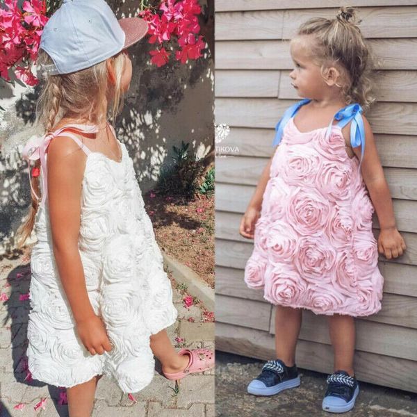 

uk toddler baby girl 1y-6y flower clothes princess lace tutu dress birthday sundress, Red;yellow