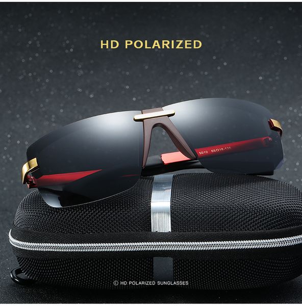 

high-quality sunglasses men polarized uv protection adumbral driving sun glasses hd fashion women luxury designer sunglasses with case 036, White;black