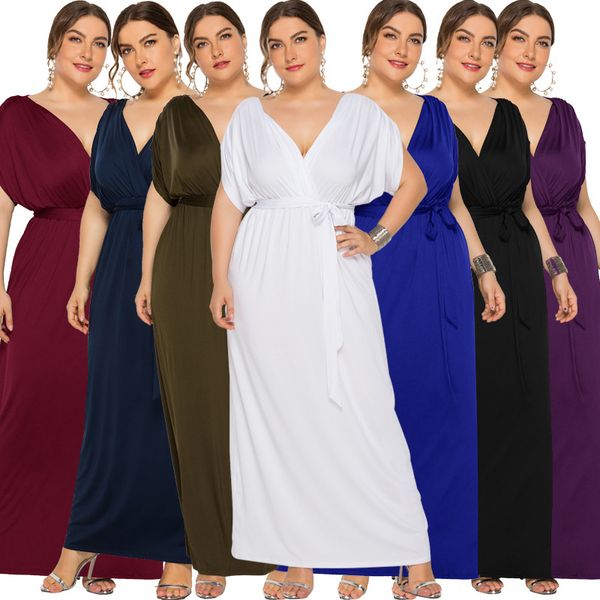 

womens designer solid color banquet dress v-neck long sleeve hip split dress jhnm, Black;gray